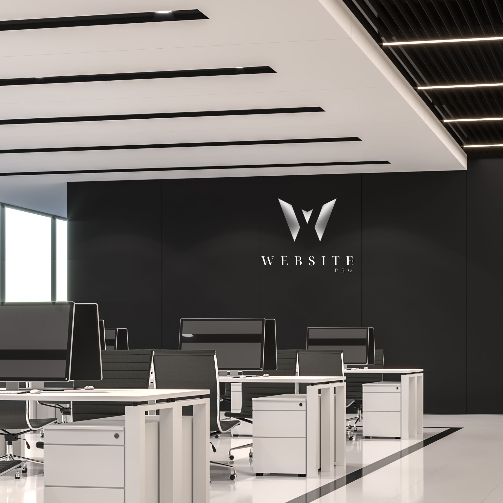 Letisztult, modern webes felület illusztráció