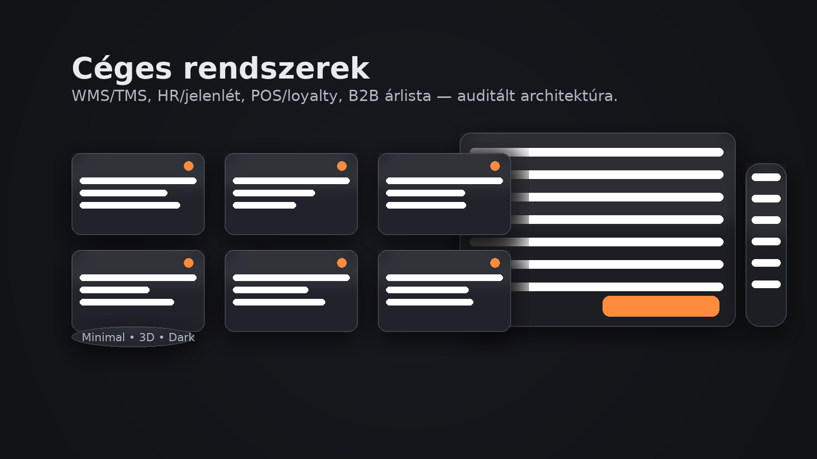 Céges rendszerek illusztráció